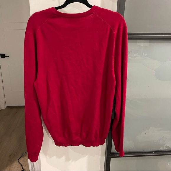 Brooks Brothers Merino Wool Blend V-neck Sweater Size L - Picture 3 of 4
